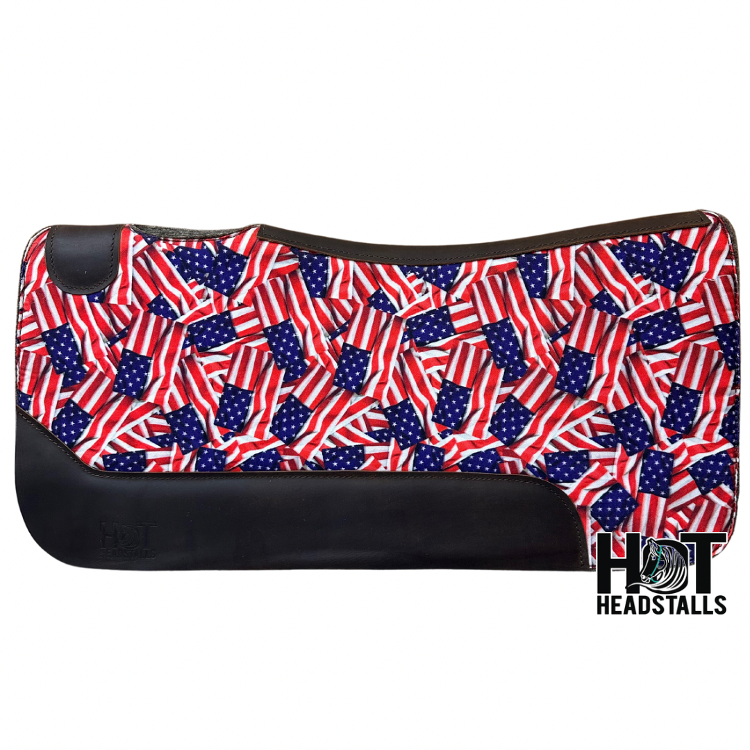 American Flag Saddle Pad – Hot Headstalls