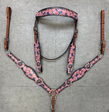 Load image into Gallery viewer, American Flag Leather Tack Set
