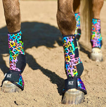 Load image into Gallery viewer, Rainbow Cheetah Sport Boots