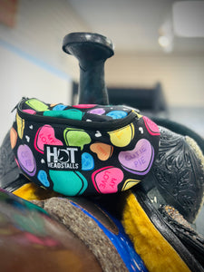 Candy Hearts Saddle Pouch