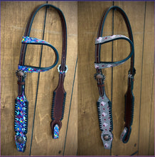 Load image into Gallery viewer, Halloween One Ear Leather Headstalls