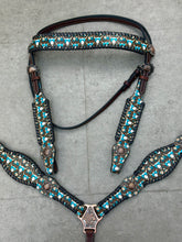 Load image into Gallery viewer, Cheetah and Bull Skulls Tack Set