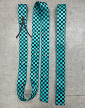 Load image into Gallery viewer, Teal and Black Checkered Tack