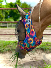 Load image into Gallery viewer, Rainbow Sunflowers Fly Mask
