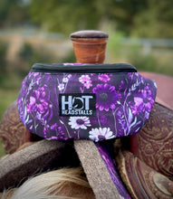 Load image into Gallery viewer, Purple Wildflowers Saddle Pouch
