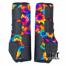 Load image into Gallery viewer, Rainbow Sunflowers Sport Boots