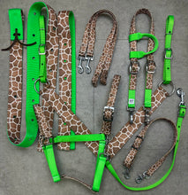 Load image into Gallery viewer, Green and Giraffe Tack Bundle