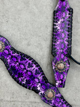 Load image into Gallery viewer, Purple Skulls Leather Set