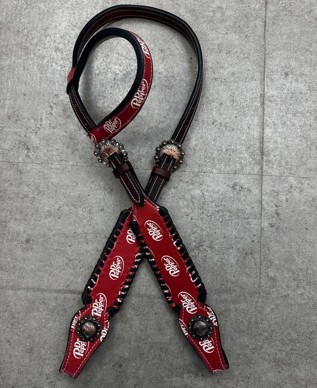 Dr. Pepper Leather Tack