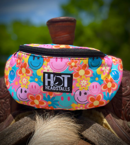 Groovy Smiles Saddle Pouch