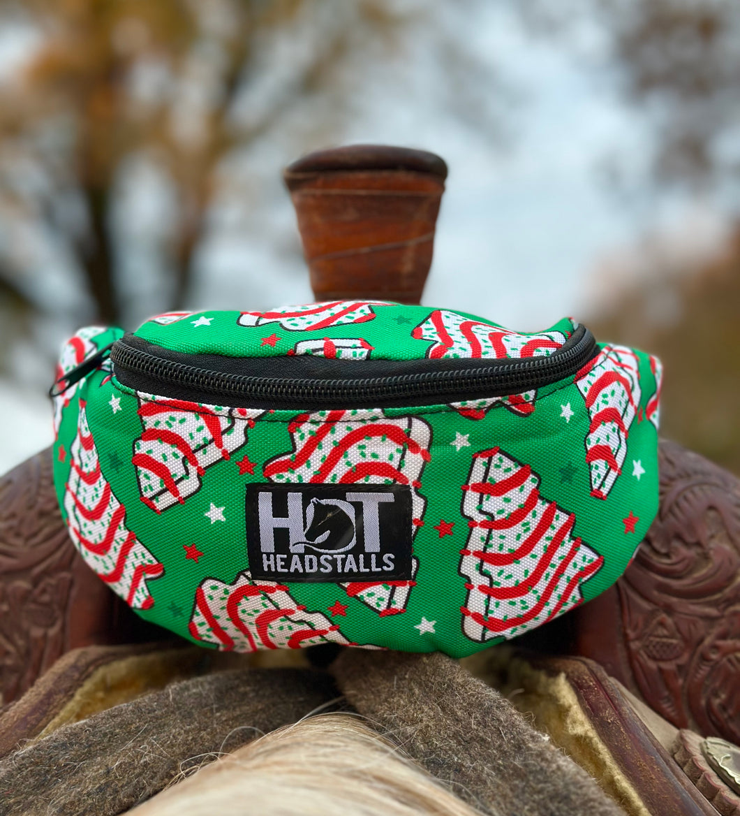 Christmas Tree Cakes Saddle Pouch