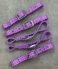 Load image into Gallery viewer, Purple Checkered Tack