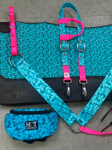 Turquoise Stone and Hot Pink Tack Bundle