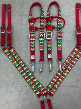 Load image into Gallery viewer, Watermelon Chevron Tack Set