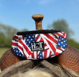 Free American Flag Saddle Pouch