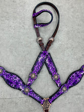 Load image into Gallery viewer, Purple Skulls Leather Set