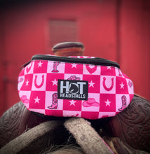 Load image into Gallery viewer, Cowgirl Checkered Saddle Pouch