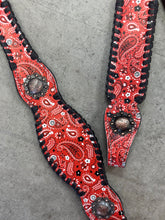 Load image into Gallery viewer, Red Paisley Tack Set