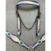 Load image into Gallery viewer, Rainbow Designer Leather Tack Set