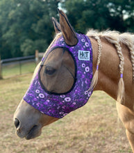 Load image into Gallery viewer, Purple Wildflowers Fly Mask