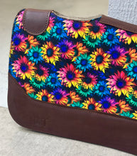 Load image into Gallery viewer, Rainbow Sunflowers Saddle Pad