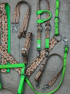 Green and Giraffe Tack Bundle