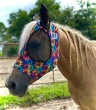 Load image into Gallery viewer, Rainbow Sunflowers Fly Mask