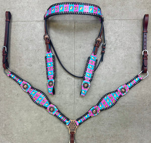 Rolling Checkered Leather Tack