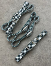 Load image into Gallery viewer, Black and White Checkered Tack