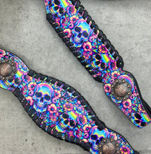 Load image into Gallery viewer, Rainbow Skulls Leather Set