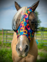 Load image into Gallery viewer, Rainbow Sunflowers Fly Mask