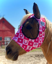 Load image into Gallery viewer, Cowgirl Checkered Fly Mask
