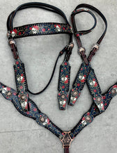Load image into Gallery viewer, Skulls and Roses Leather Set