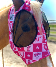 Load image into Gallery viewer, Cowgirl Checkered Fly Mask