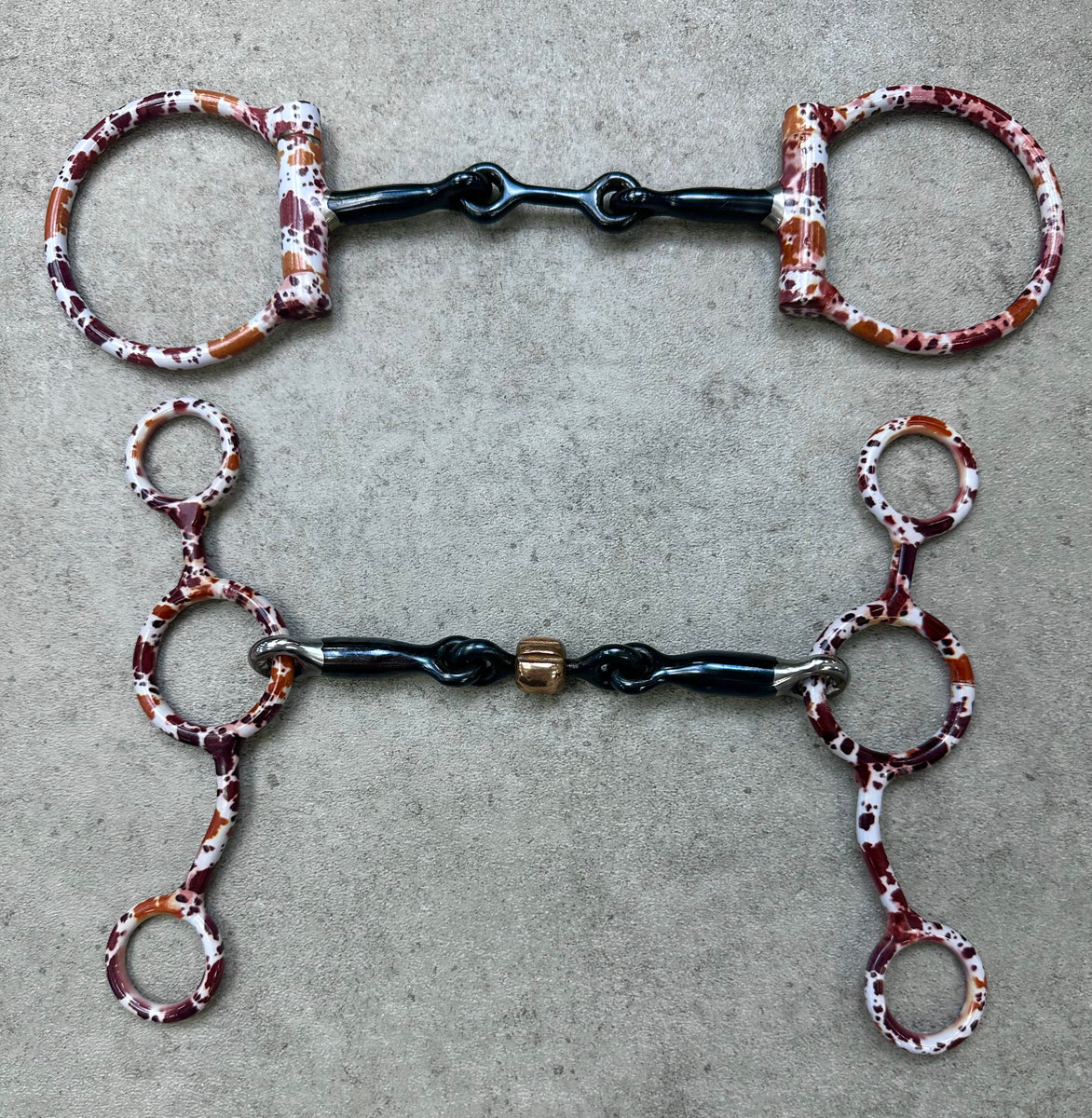 Cowhide bits hot headstalls