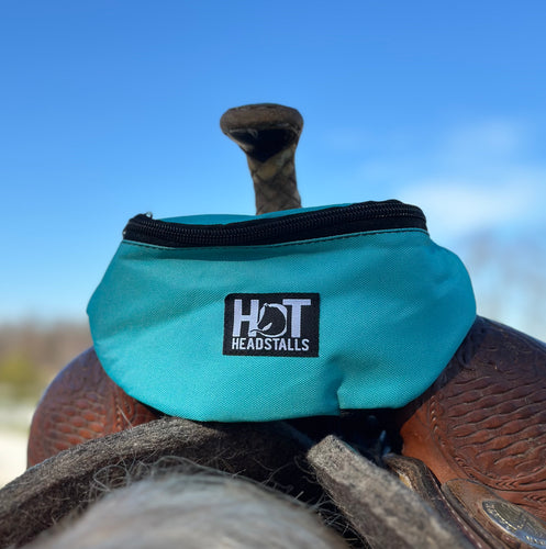 Teal Saddle Pouch