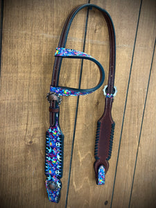 Halloween One Ear Leather Headstalls