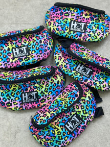 Rainbow Cheetah Saddle Pouch