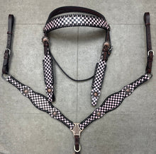 Load image into Gallery viewer, Light Pink Checkered Tack Set