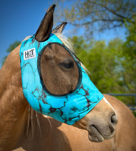 Turquoise Stone Fly Mask