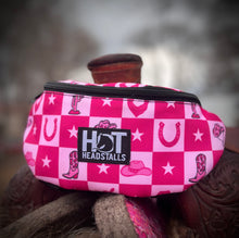 Load image into Gallery viewer, Cowgirl Checkered Saddle Pouch