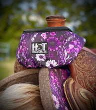 Load image into Gallery viewer, Purple Wildflowers Saddle Pouch