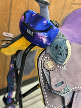 Load image into Gallery viewer, Galaxy and Lavender 16” Saddle