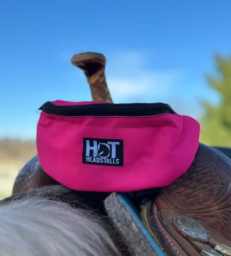Hot Pink Saddle Pouch