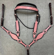 Load image into Gallery viewer, Red Checkered Tack Set