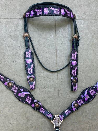 Purple Hippie Tack Set