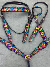 Load image into Gallery viewer, Rainbow Sunflowers Tack Set
