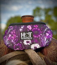 Load image into Gallery viewer, Purple Wildflowers Saddle Pouch