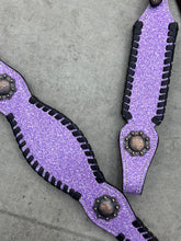 Load image into Gallery viewer, Lavender Faux Glitter Tack Set