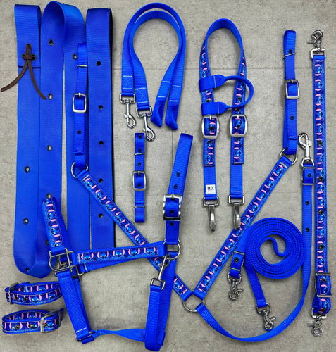 Royal Blue and Stitch Tack Set